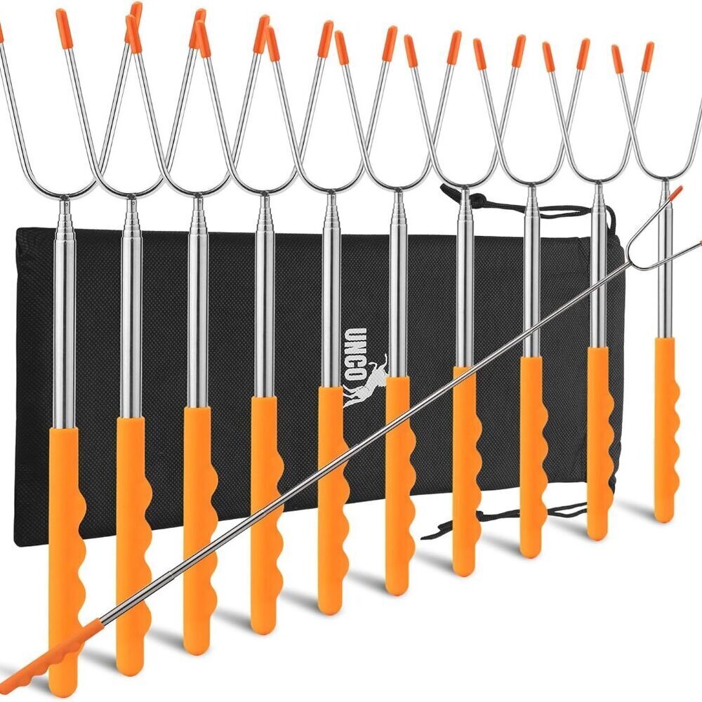 Marshmallow Roasting Sticks - 10 Pack, 45" Extendable Stainless
